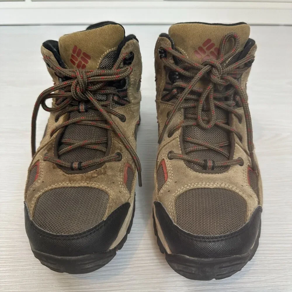Columbia Coretek II Waterproof Mens 7.5 Brown Suede Hiking Boots YM5347-245